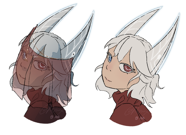 Hollow giving Ghost headpat